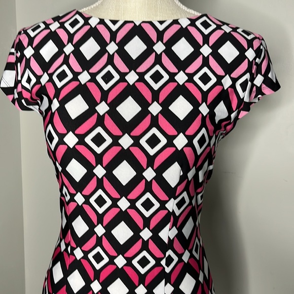 LIZ CLAIBORNE PRINT DRESS - Picture 2 of 6